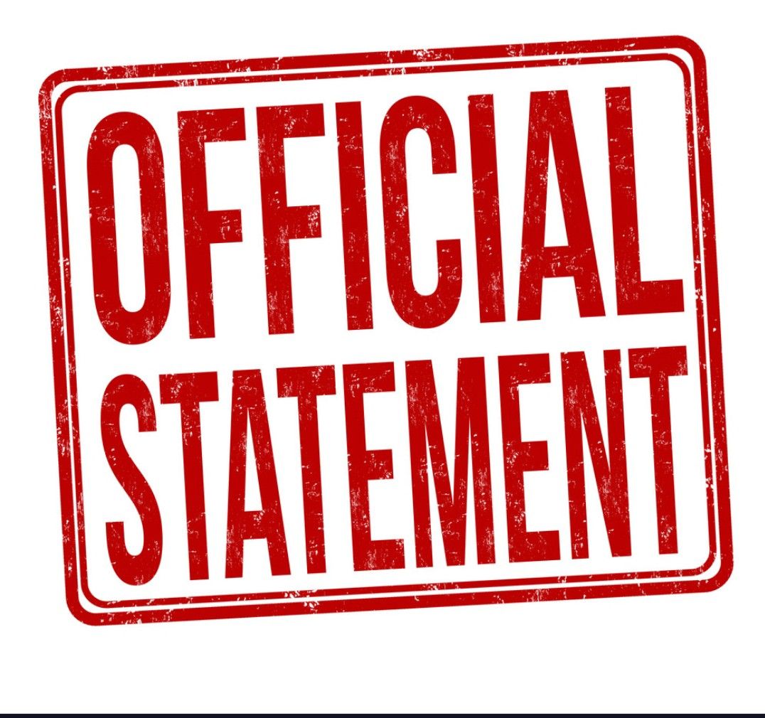 officlal statement