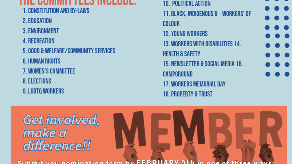 Call for nominations for Committee Members